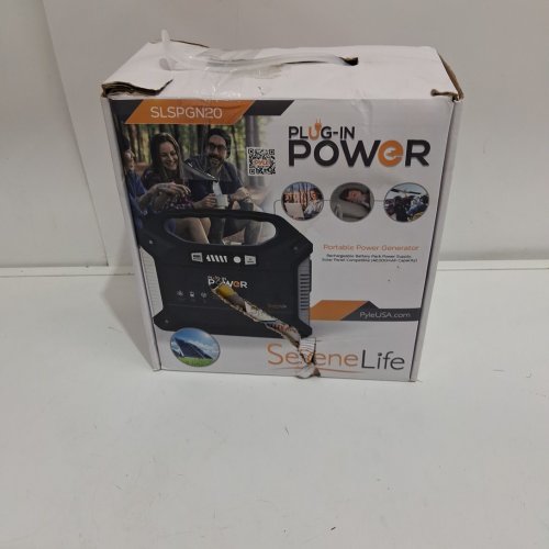 SereneLife Portable Power Generator, solar Compatible - 155w battery pack - 42000mah - black (model: slspgn20) image 2