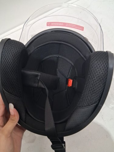 ILM Open Face Motorcycle Helmet for Moped, ATV Cruiser, Scooter DOT FMVSS NO.218, LARGE 59-60 - BLACK image 5