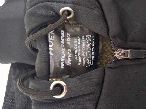 men's raven moto lacuna full zip armored hoodie - large - black (Style : RV01-LAC) image 3