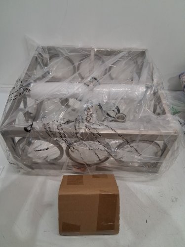 xingqi 4-Light Rectangular Cage Chandelier - 13" x 9.7" x 5.7" - brushed nickel (model: xy088-bn) image 4