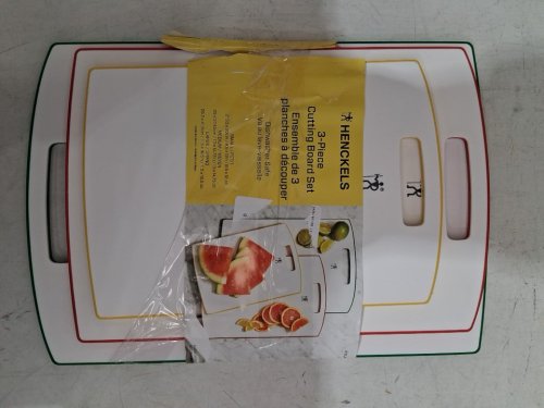 3PC Henckels Cutting Boards - Assorted Sizes - White/Multicolor - (Model: 1901756/1013503 image 2