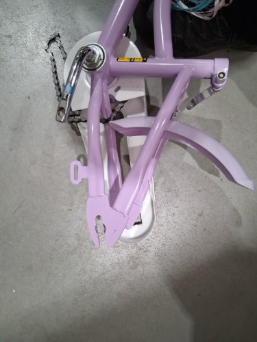 Kids Bicycle with extra wheels, baSKET, Doll Seat and Streamers - 16" - purple (model: ts10239zs-14) image 8