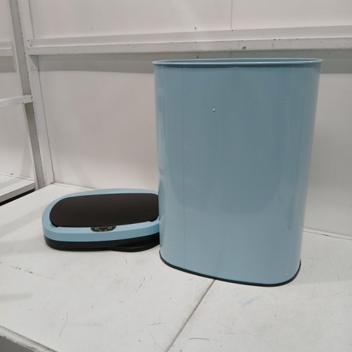 OVAL AUTOMATIC TOUCH FREE GARBAGE TRASH CAN - 13 GALLON - blue (model: tc-1350r-blue) image 3
