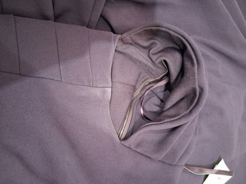 women's xscape off the shoulder with pleated bodice - size 14 - mulberry/purple (style : 6370XA) image 7