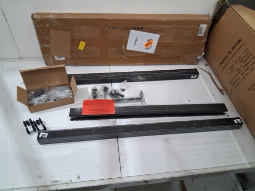 single door  track for sliding doors - 8ft - black image 2