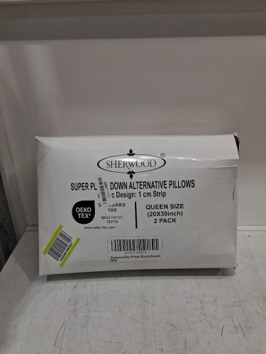 2PK SHERWOOD HOTEL COLLECTION super plush DOWN ALTERNATIVE PILLOWS - queen - 20" x 30" - white image 2
