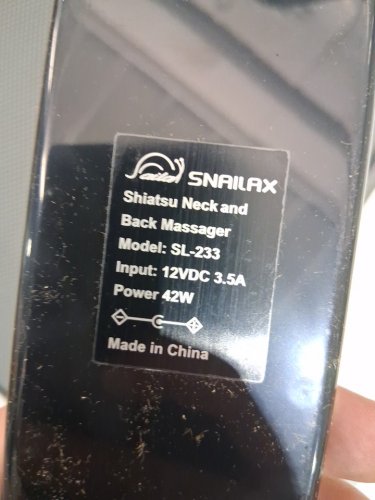 SNAILAX SHIATSU NECK & BACK MASSAGER MASSAGE CHAIR PAD WITH HEAT - (model: SL-233) image 5