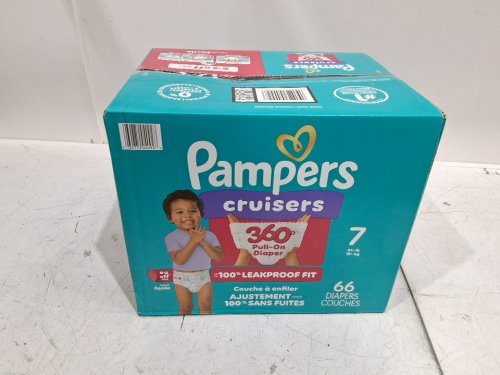 66PK PAMPERS CRUISERS 360° DIAPERS - SIZE 7 - multicoloured image 2