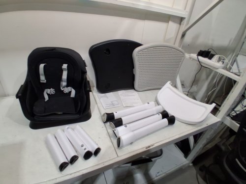 COSTWAY 8-IN-1 CONVERTIBLE BABY HIGH CHAIR - 38.5" X 23" X 23" - BLACK/WHITE (MODEL: AD10030BK) image 3
