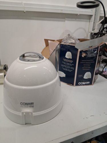conair pro style portable bonnet hair dryer - white (model: hh320rwbc) image 2
