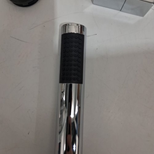 delta modern round shower system with rain shower head and handheld sprayer - 10"x8.2"x15.2"x6.6"- chrome - (model: 116683) image 5