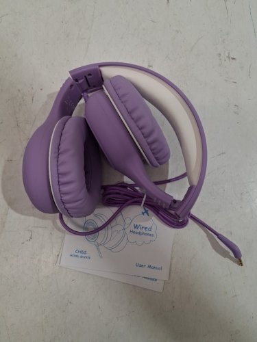 kid's mpow wired headphones - purple (model: bh297b) image 2