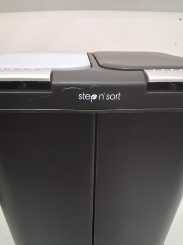 Step N' Sort Dual Trash and Recycling Bin with Slow Close Lid - 20L (EACH) - BLACK (MODEL: SNS402-B) image 3