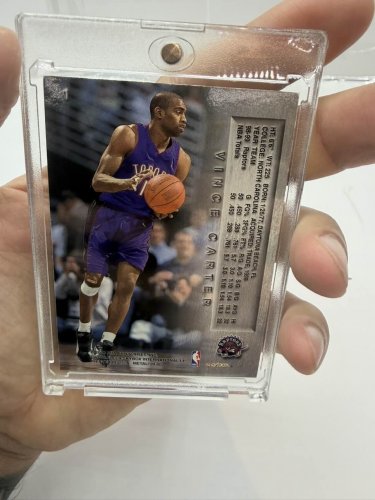 Skybox 1999-2000 Leaf Metal Vince Carter #1 Card image 5