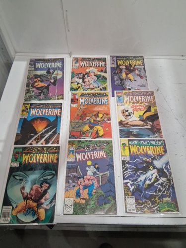 9 assorted marvel comics presents wolverine comic books - marvel comics image 2
