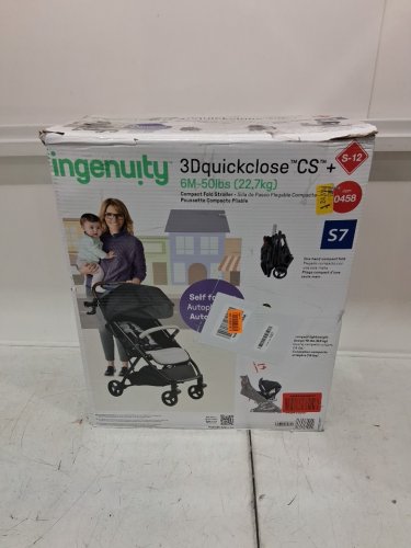 Summer by Ingenuity 3Dquickclose CS+ Compact one touch Folding Stroller - 50LBS max - GREY/BLACK (MODEL: 31900) image 2