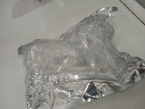 Realistic Silicone Dildo with Balls and Suction Cup Base - 5" - Clear image 2