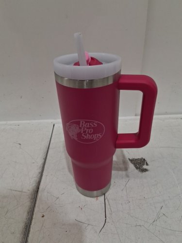BPS tumbler Mug with Slider Lid and Straw - 30oz - ultra pink - (model: mug-utpk-30/4035408) ) image 2