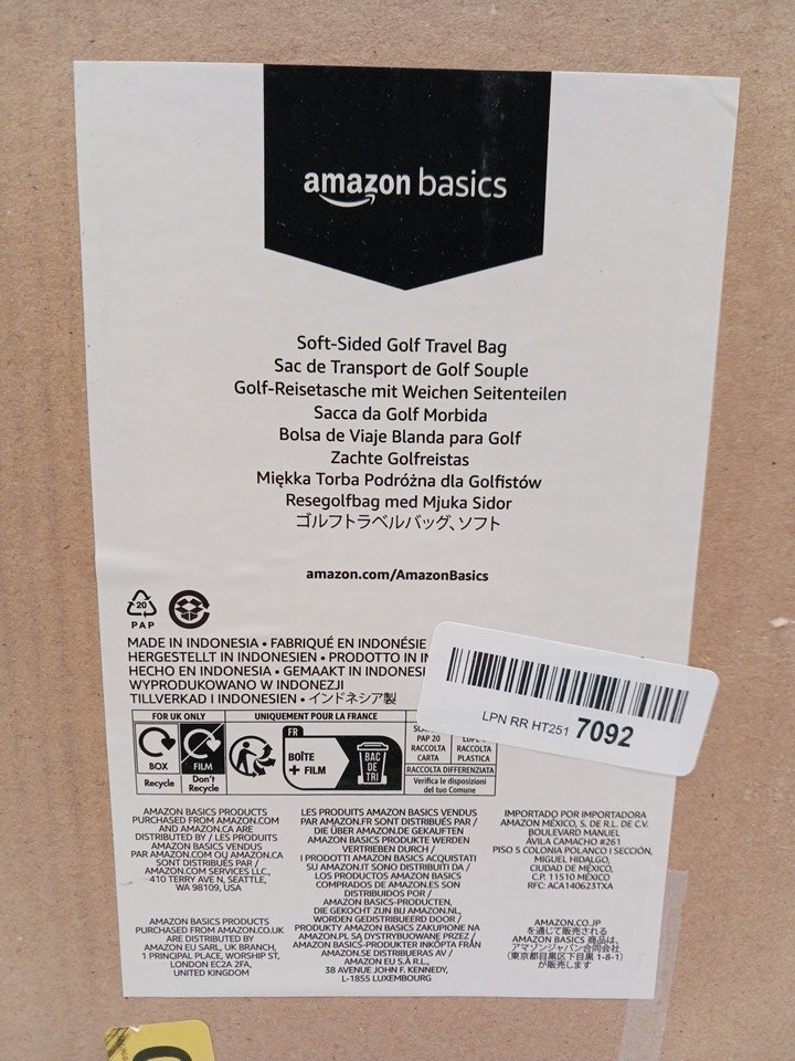 AMAZONBASICS SOFTSIDED GOLF TRAVEL … King of the North Auction