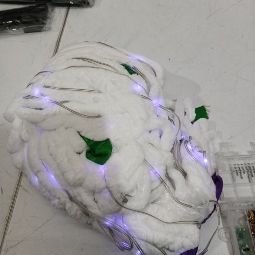 Outdoor Spider Web Lights Halloween Decorations - 135 leds - 16ft - 9 light modes - purple image 4