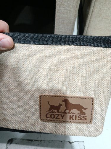 cozy kiss 4-step linen storage pet stairs for small dogs & pets - brown image 9