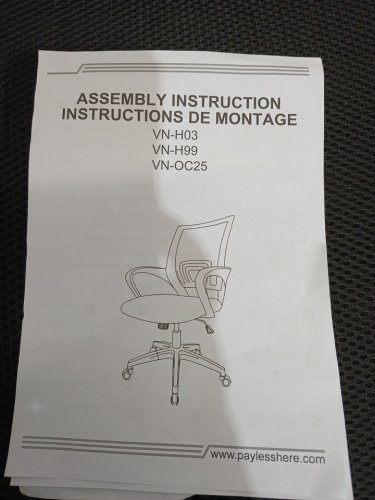 PAYLESSHERE MESH BACK OFFICE CHAIR - BLACK (MODEL: VN-H03-BLACK) image 2