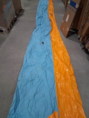Sloosh Super Double Water Slide with 2 body sliding boards - 25FT x 72" - orange/blue - (model: 40797) image 4
