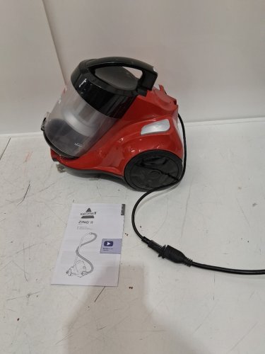 BISSELL ZING II BAGLESS CANISTER VACUUM CLEANER WITH CREVICE TOOL - RED/BLACK (MODEL: 21565) image 9