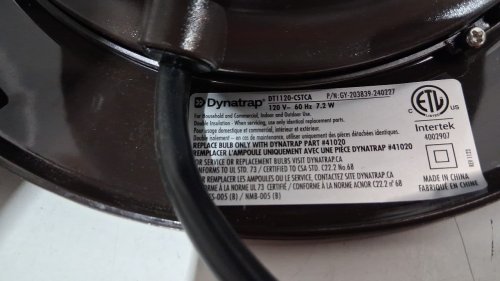 Dynatrap 1/2 Acre LED Outdoor Insect Trap for Mosquitoes, Flies, Moths, Wasps, Gnats, & Other Flying Insects - brown (MODEL:  DT1120-Csyca/gy-203839-240227) image 6