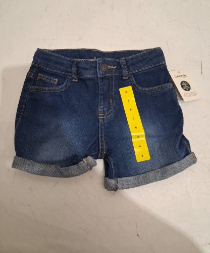 GEORGE GIRLS MIDI DENIM SHORTS - SIZE 6 - BLUE image 2