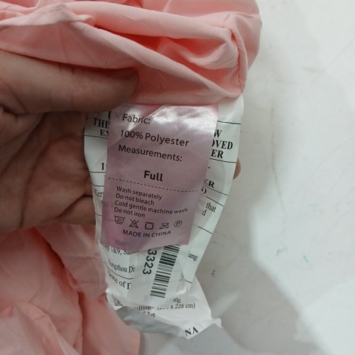 Yikush Shabby Chic Soft Ruffle Comforter - FULL- Pink image 4