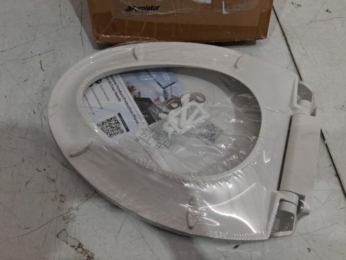 GARVEE Elongated Soft Close Toilet Seat Cover / Lid - 17" - white (Model: PHO-0R8LA399) image 4