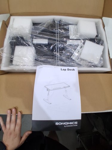 SONGMICS POP UP LAP DESK - BLACK (MODEL: LLD117B101) image 4