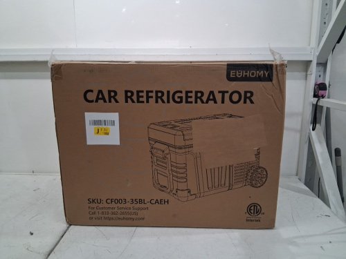 EUHOMY PORTABLE ELECTRIC REFRIGERATOR - 35L CAPACITY - BLACK (MODEL: CFB-35) image 2