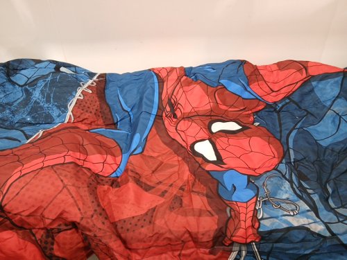 4PC Spider-Man Superhero Microfiber Twin Bed Set - BLUE / MARVEL PATTERN image 4