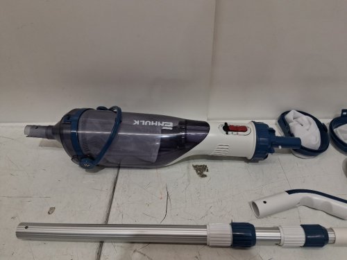 ENHULK HANDHELD CORDLESS POOL VACUUM WITH 13.4" WIDE HEAD - 18.5 GPM SUCTION - WHITE/BLUE (MODEL: PC15) image 5