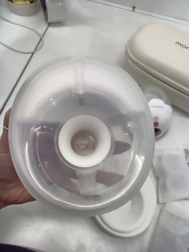 momcozy m5 smart wearable breast pumps with app control - white (model: bp380) image 5