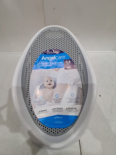ANGELCARE BABY BATH SUPPORT SEAT - 0-6 MONTHS - 20LBS CAP - GREY/WHITE (MODEL: ‎ST-01-PK-CA / I000545) image 2