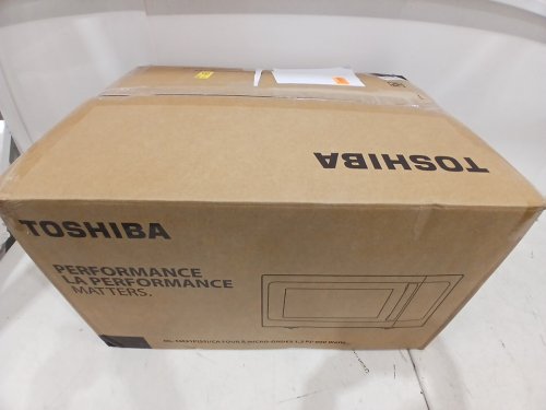 TOSHIBA COMPACT COUNTERTOP Stainless Steel Smart Sensor MICROWAVE OVEN WITH CHILD LOCK- 1.2CU.FT/1500W - GREY/BLACK (MODEL: ML-EM31P(SS)/CA) image 2