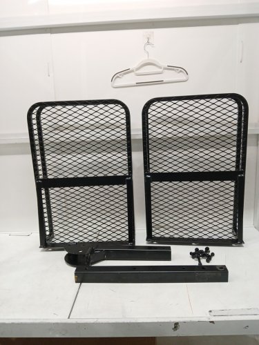 unbranded foldable cargo hitch carrier for trucks and suv - 60" x 5.5" x 19.5" - black (model: lya-010-2) image 3