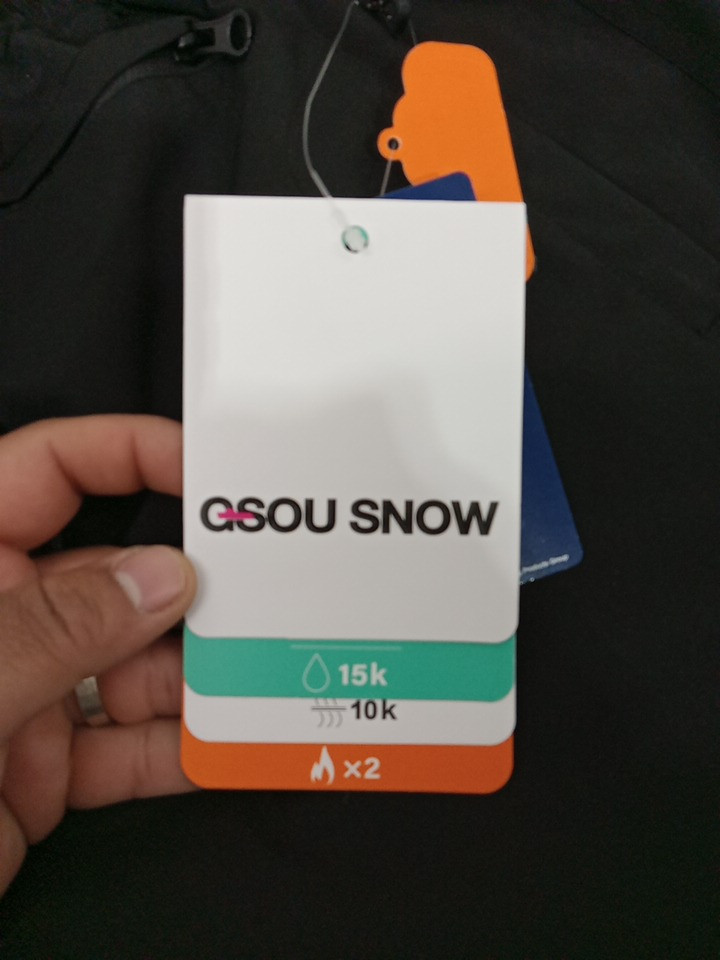 UNISEX GSOU Baggy Snow Pants - SMALL - BLACK (MODEL: CA-2539) image 4