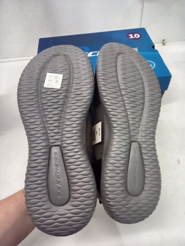MENS SKETCHERS Low-top Trainers - SIZE 10 - grey/brown (STYLE: 1556010) image 3