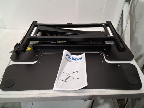 FlexiSpot Height Adjustable Standing Desk Converter - 33LBS CAP - 35" x 16.3" x 4.7" to 19.7" - Black (Model: M37LB-Black/M7MB) image 4