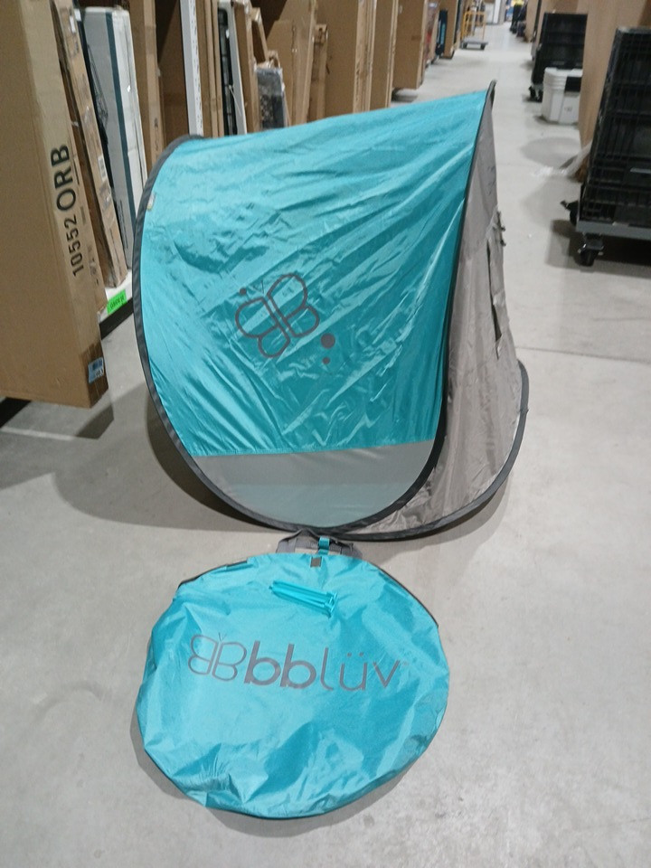 bblüv Sunkitö portable Anti-UV Pop-Up Tent with Mosquito Net - SPF 50 Sun Protection - blue/Grey (model: b0135) image 3
