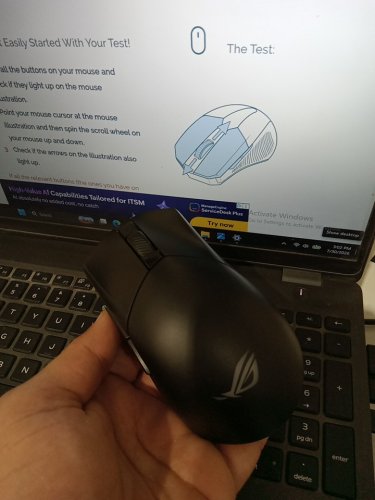 asus ROG gladius 3 wireless aimpoint gaming mouse with bluetooth connection - 36000dpi - black (model: P711 ROG GIII WL AIMPOINT) image 10