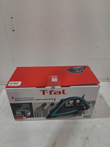 T-FAL ULTRAGLIDE PLUS ENHANCED STEAM IRON WITH CALCIUM COLLECTOR - BLACK/TEAL (MODEL: 1980969/FV5871Q0) image 2
