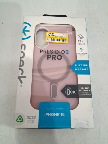 speck Presidio 2 Pro MagSafe Phone Case for iPhone 16 - Pink (Model: 150688-3250) image 2