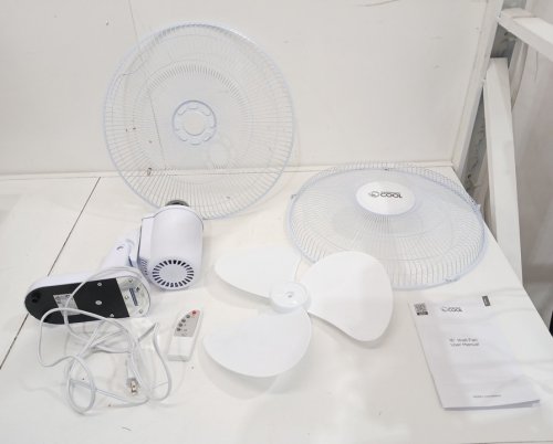 Commercial Cool Wall mount Fan with Remote - 16" - White (model: CCFWR16W) image 3