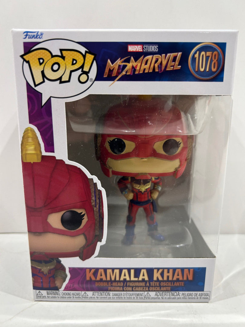 Funko pop! Marvel studios ms marvel - kamala khan bobble head (#1078) image 2