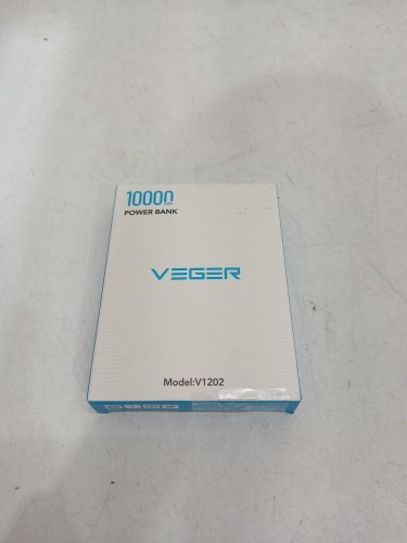 VEGER PORTABLE COMPACT POWER BANK with usb-c & lightning cords - 10000MAH - pink (MODEL: V1202) image 4